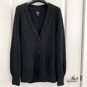 GAP Shaker-Stitch Cotton Boyfriend Cardigan